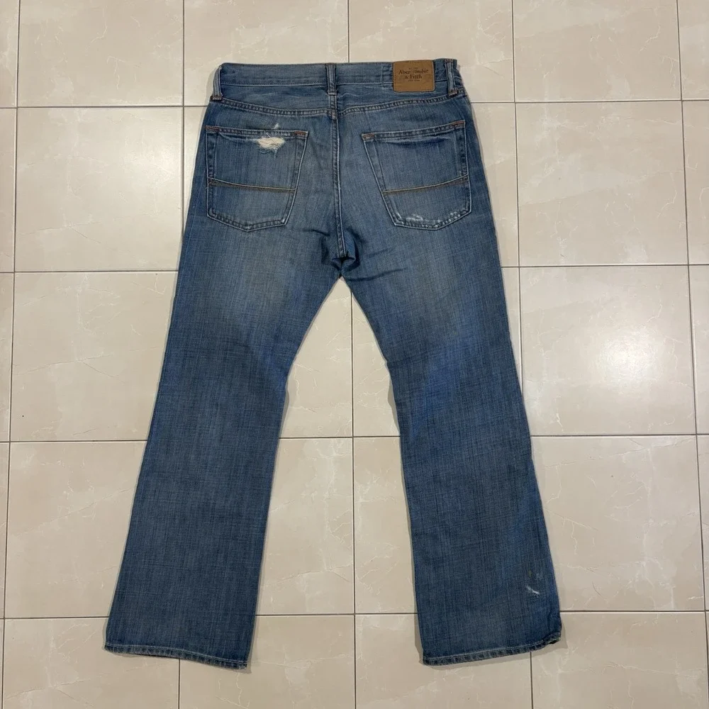 Vintage Abercrombie Fitch Baxter Low Rise Slim Boot Cut Jeans Men's 32x30 Blue